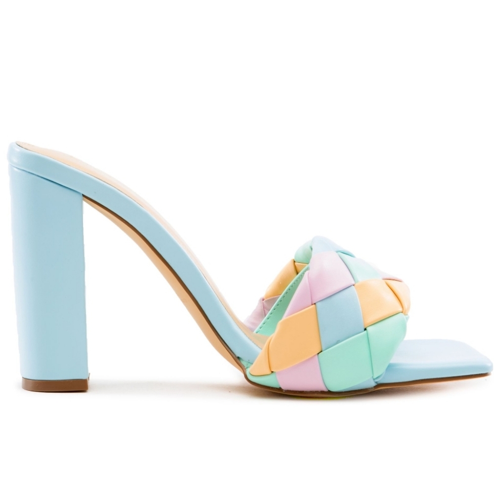 LILIANA SHOES Colorful Women's Heeled Sandals Size 7.5 EUC, Hardly Worn